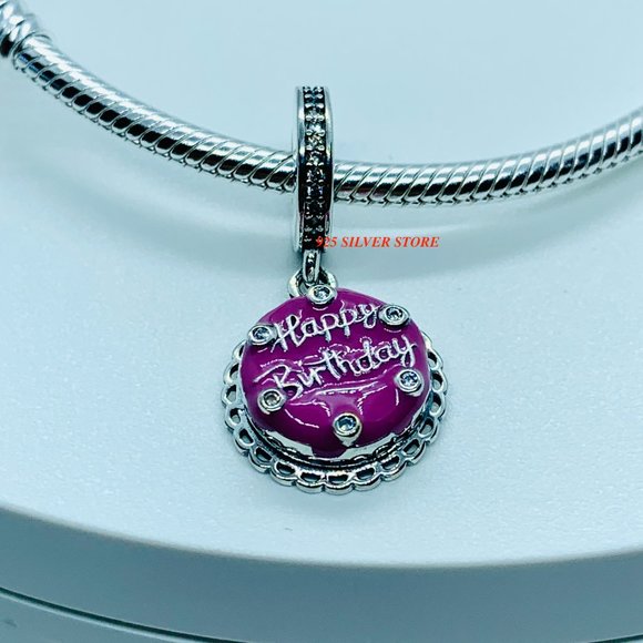 Brand new Pandora Pink Birthday Cake Dangle Charm 798888C01 - Picture 5 of 10